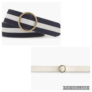 ✨ J. Crew Reversible Leather and Canvas Belt